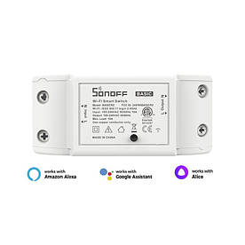 WiFi реле Sonoff Basic R2 для розумного будинку (вимикач, выключатель для умного дома, eWeLink)