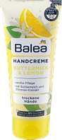 Крем для рук и ногтей с экстрактом лимона Balea Butter & Milk Lemon Handcreme 100 мл