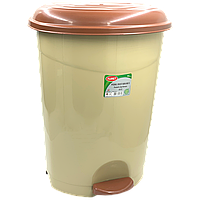 Відро для сміття з педаллю Planet No5 50 л бежеве