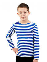 Тільник десантника дитячий Блакитна/волошкова смужка 100% смужка Розмір 26 Одеські тільняшки