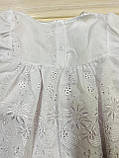 Праздничное Платье шортики шапочка с кружевом для новорожденной 52-98 рост, фото 6