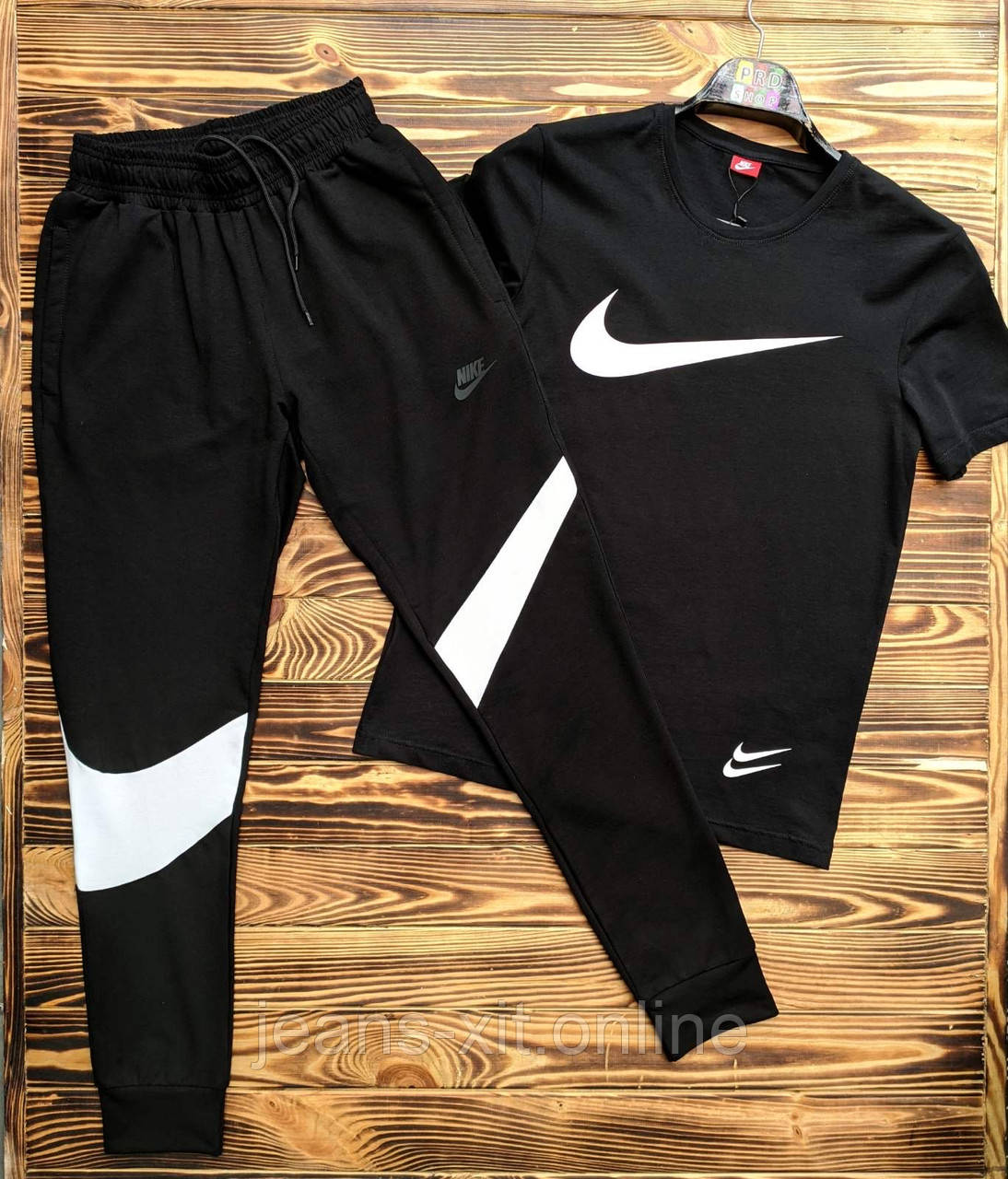 Футболка чоловіча 3XL(р) чорна 1016-20 Nike Туреччина Літо-C