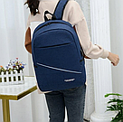 Рюкзак для ноутбука з usb (спідниця) виходом, фото 6