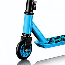 Трюкової двоколісний сталевий дитячий самокат для підлітків SportVida Ravage Black/Blue, фото 6