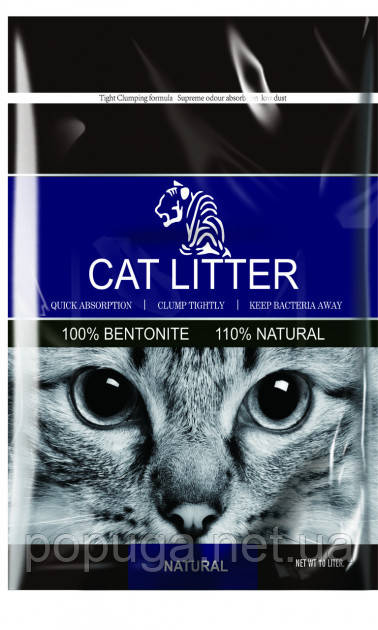 Бентонітовий наповнювач TIGER PET Cat Litter без аромату 5л/4кг