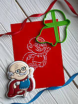 3D формочки-вирубки для пряників "Супер дід"