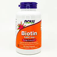 Биотин Now Foods Biotin 5000 мкг 120 кап