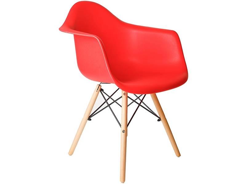 Кресло кухонное ,барное Тауэр Вуд ножки дерево бук пластик цвет красный - фото 5 - id-p1315688432
