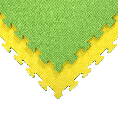 ТАТАМІ 20мм/102х102см "ластівчин хвіст" (Туреччина), зелено-жовтий