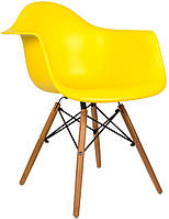 Крісло Тауер Вуд ніжки бук сидіння пластик колір жовтий