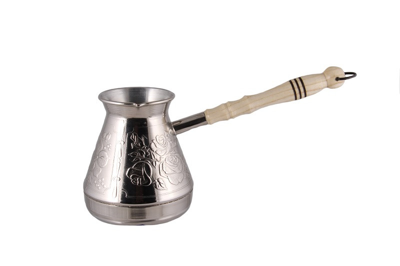 Турка мідна Троянди любові срібло 400 мл 400Тсріб, фото 1