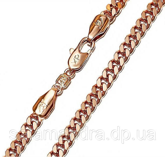 Ланцюжок Xuping № 130. Золото (рожеве покриття) 50 см х 3 мм