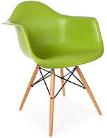 Крісло Тауер Вуд ніжки дерев'яний бук пластик колір зелений