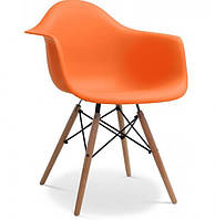 Кресло кухонное ,барное Тауэр Вуд дерево бук пластик цвет оранжевый