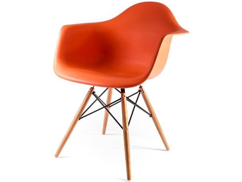 Кресло кухонное ,барное Тауэр Вуд дерево бук пластик цвет оранжевый - фото 5 - id-p1315688422