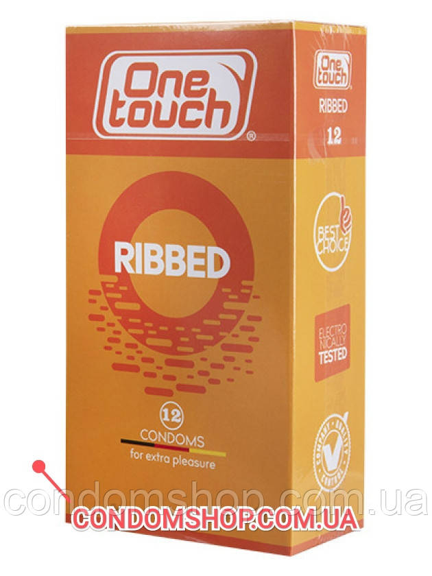 Презервативи преміумклас One touch ribbed ребристі #12 шт.ПРЕМІУМ німецька якість!