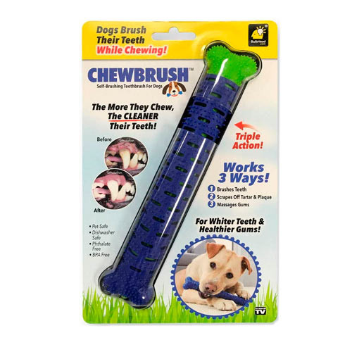 Зубная щетка игрушка-кость для чистки зубов у собак Сhewbrush - фото 2 - id-p1362073760