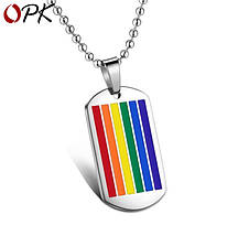 Підвіска, Кулон, Ланцюжок на шию, унісекс, Родужний 55 см, фото 4