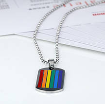 Підвіска, Кулон, Ланцюжок на шию, унісекс, Родужний 55 см, фото 3