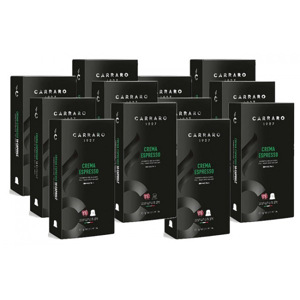 Кава Carraro Crema Espresso, 120 капсул Nespresso