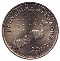 Павич. Монета 10 denarów. 2008,17 рік, Македонія.