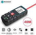 Лазерний далекомір Mileseey X5 40 метрів. Лазерна електронна рулетка на батарейках, фото 6