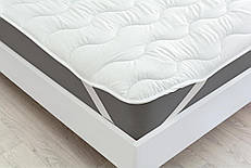 Наматрацник Eco Light 70x190 на резинці по кутах Air-Soft EcoSilk White-1712