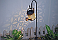 Ліхтар садовий Сонячна Лійка на сонячній батареї кований. теплий білий., фото 4