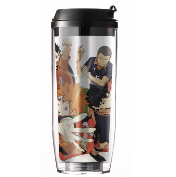 Пляшка для води Аніме Haikyu Волейбол Біла