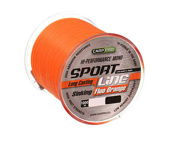 Волосінь Carp Pro Sport Line Fluo Orange 1000 м 0.310 мм