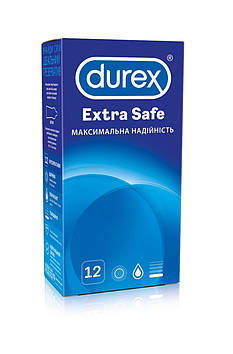 Презервативи суперміцні Durex Дюрк Extra safe потовщені 12 шт #12.Підходять для анального сексу