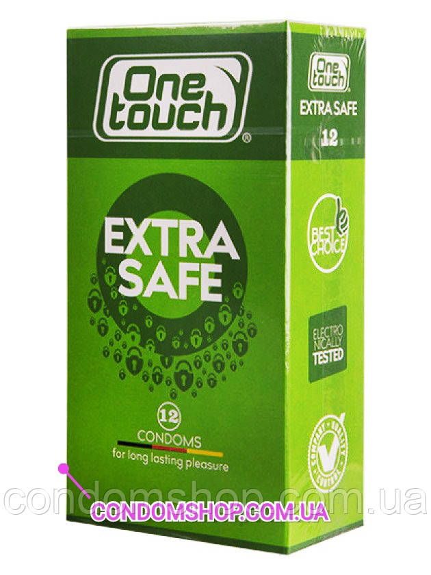 Презервативи суперміцні One touch Extra Safe потовщені (для анального сексу) з рясним мастилом - 12 шт.