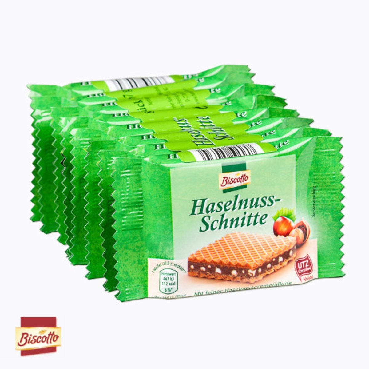 Вафли с ореховой начинкой Biscotto Haselnuss-Schnitte 20.8 г Германия - фото 3 - id-p1403396231