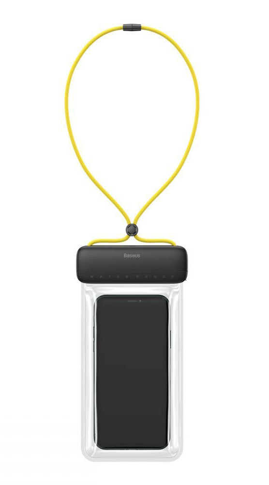 Чохол-сумка водонепроникна для телефону Baseus Let's go 7.2" Сірий/ Жовтий (ACFSD-DGY)