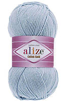 ALIZE COTTON GOLD № 728 Ализе Котон голд) 55% Xлопок - 45% Aкрил Светло-голубой