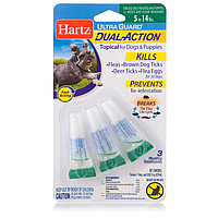 Hartz UltraGuard Dual Action Харц капли от блох и клещей для щенков и собак 2-6 кг