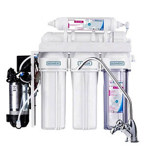 Обратный осмос FITaqua ARO-5 BOOSTER PUMP с насосом + Подарок, фото 2