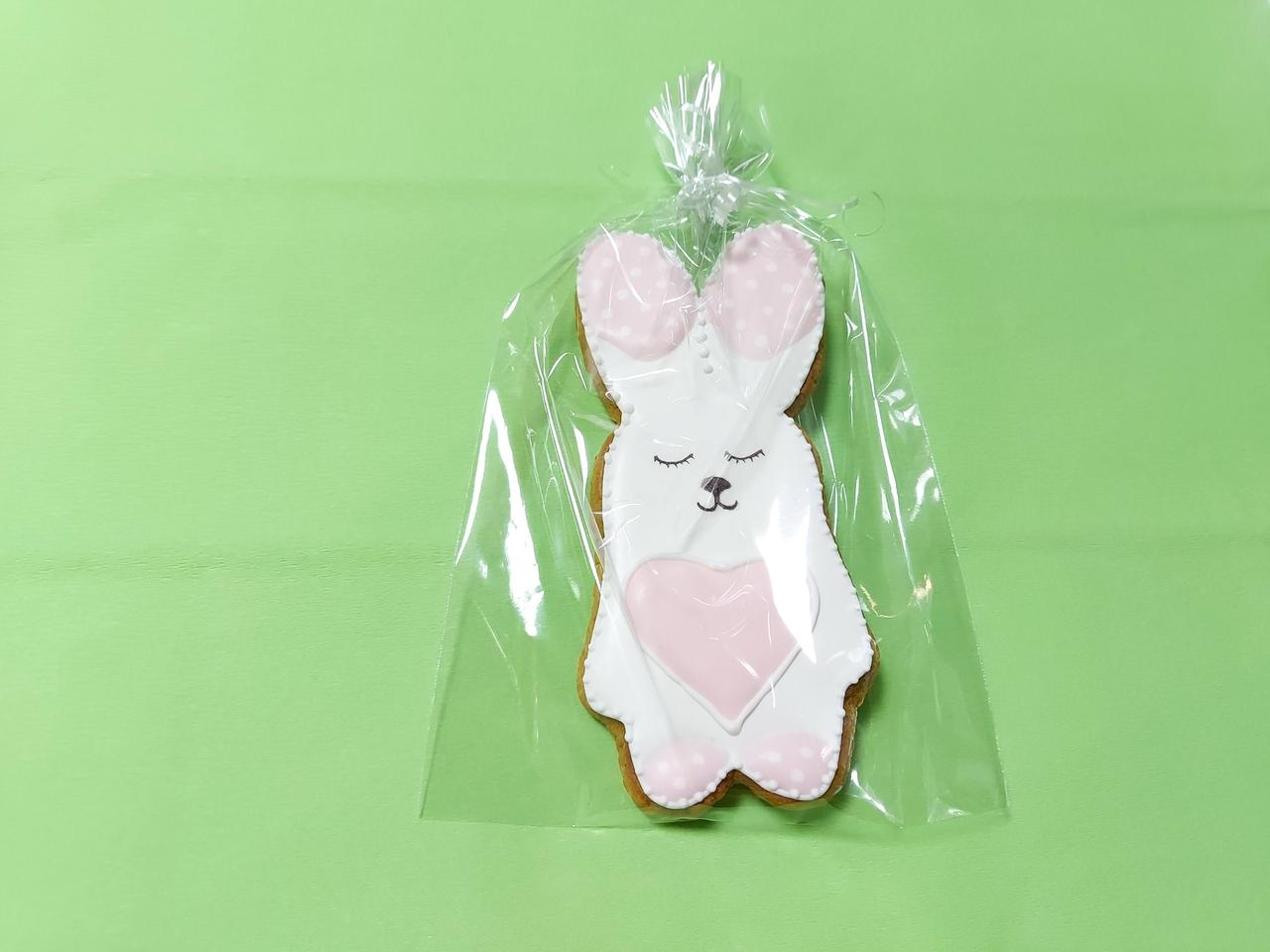 Пряник великодня з імбиром і корицею Зайчик 50 грамів, фото 1