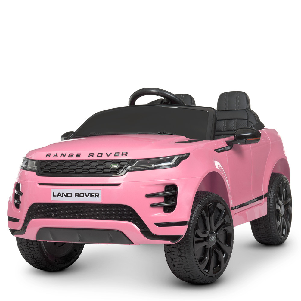 Дитячий електромобіль Джип M 4418 EBLR-8, Land Rover, колеса EVA, шкіряне сидіння, рожевий, фото 1