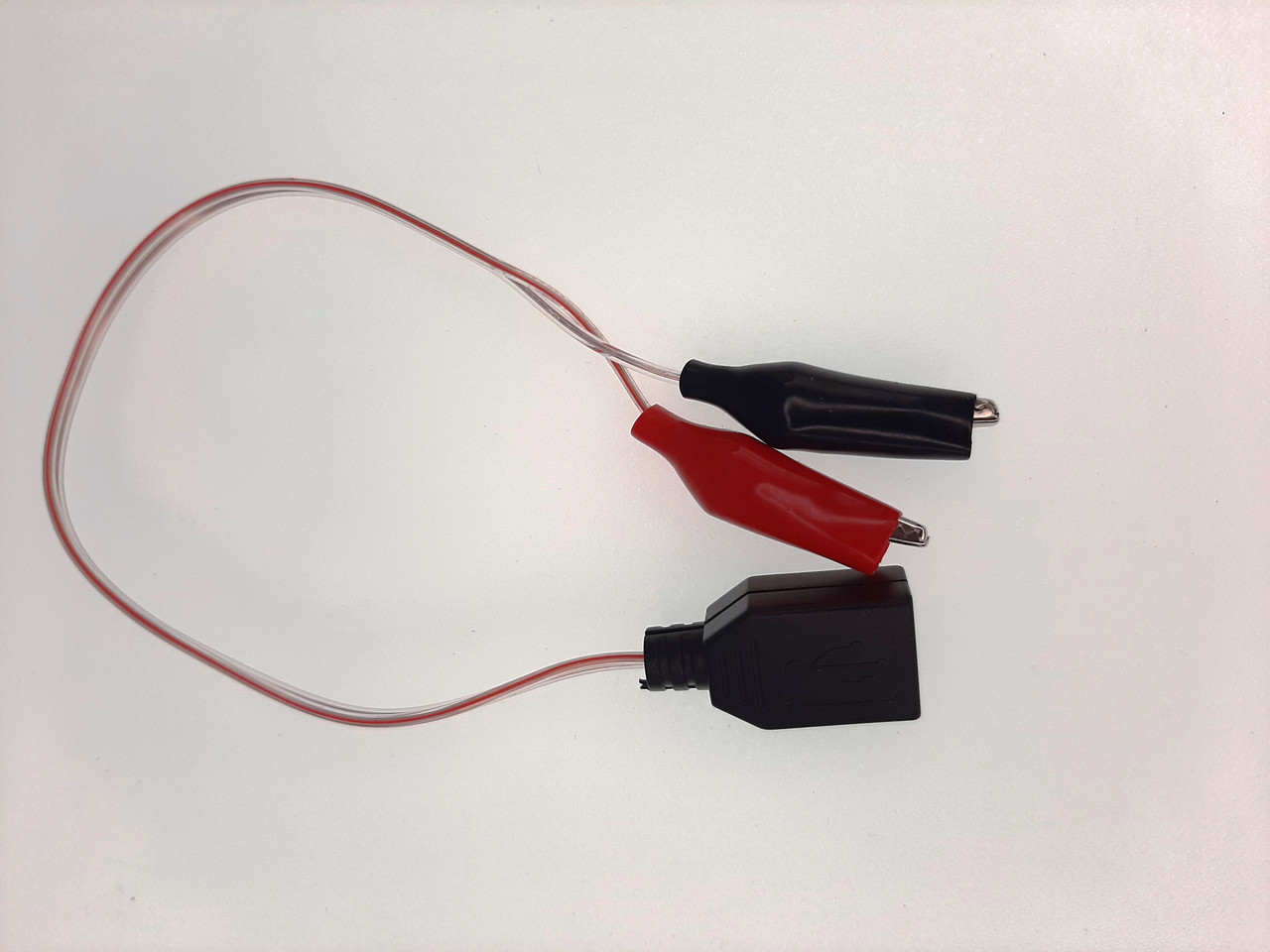 Адаптер USB мати з крокодильчими затискачами для тестування АКБ 24 В, фото 1