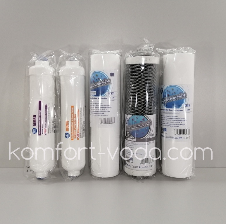 Комплект картриджів Aquafilter RO6-CRT