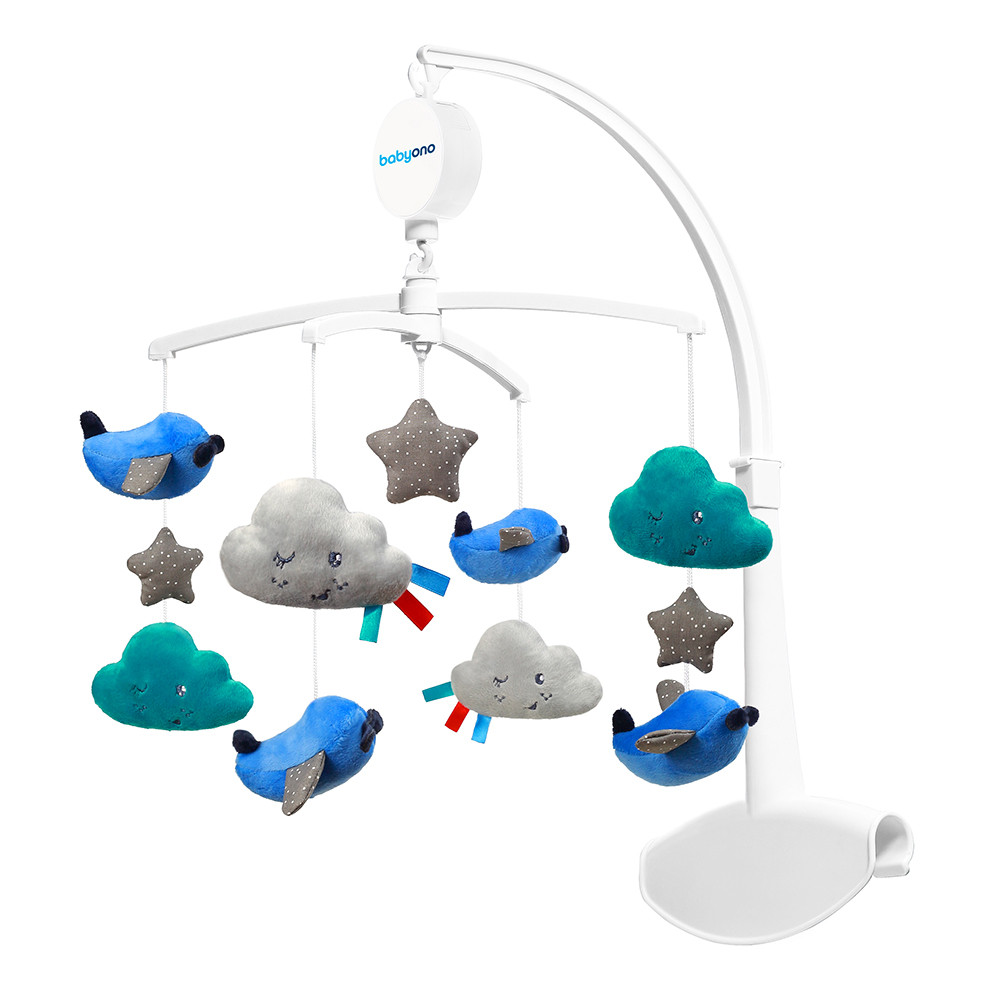 Музична карусель "Хмаринки та літачки" BabyOno (5901435408865)