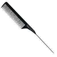 Расческа для волос с металлическим хвостиком Salon Professional Carbon Line (0040)