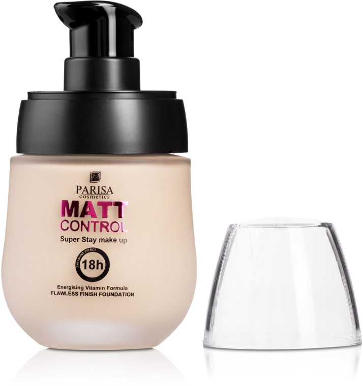 Суперстійкий матуючий тональний крем Parisa Cosmetics Matt Control SPF 20, F-07, 50 мл, №07 Пісочно-бежевий