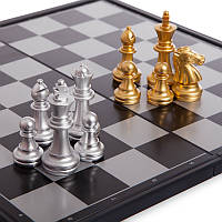 Шахматы магнитные "Gold-Silver", 32x32 см, пластик (4812-A)