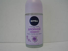 Кульковий дезодорант антиперспірант Nivea Подвійний ефект 50 мл.