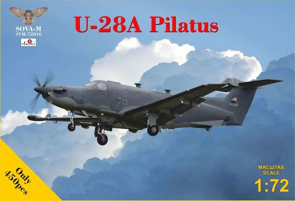 Пластикова модель 1/72 SOVA-M 72016 швейцарський турбогвинтовий літак Pilatus U-28A