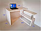Комп'ютерний стіл із поворотним стелажем СКТ-1 Мікс меблі Дуб Атланта, фото 4