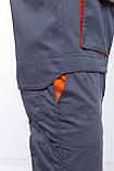 Куртка робоча СПЕКТР сірий/помаранчевий, фото 6