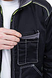 Куртка робоча ФОРВАРД чорний/сірий, фото 6